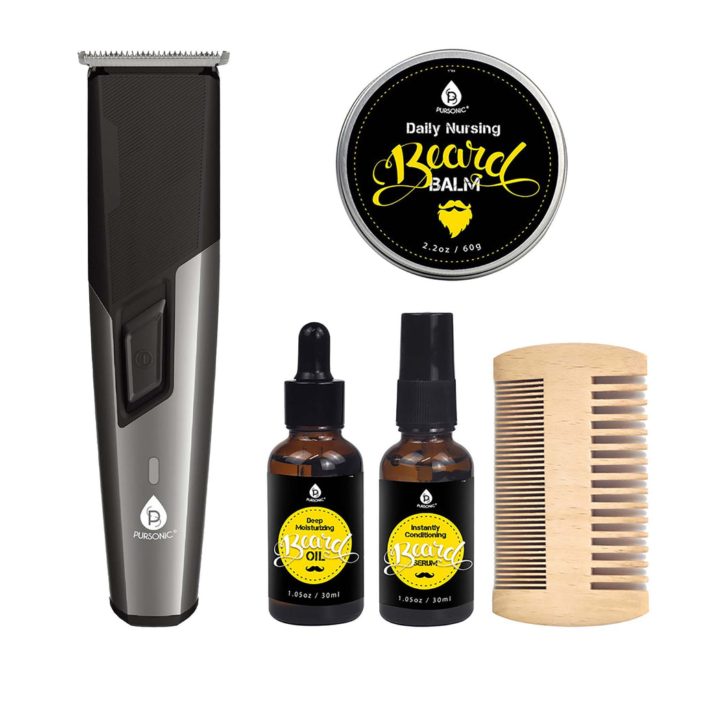 Mario Lopez Rechargeable Men’s Grooming & Beard Care Bundle – Complete Hair, Beard, Nose, and Ear Kit