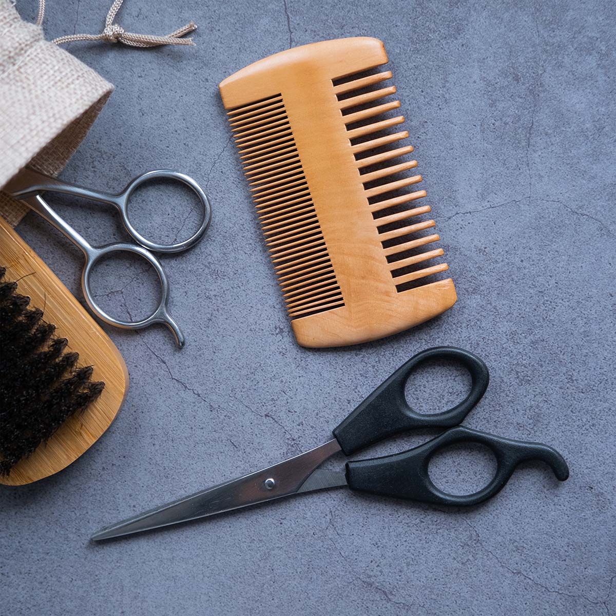Beard Comb | Wooden Beard Grooming Kit For Men