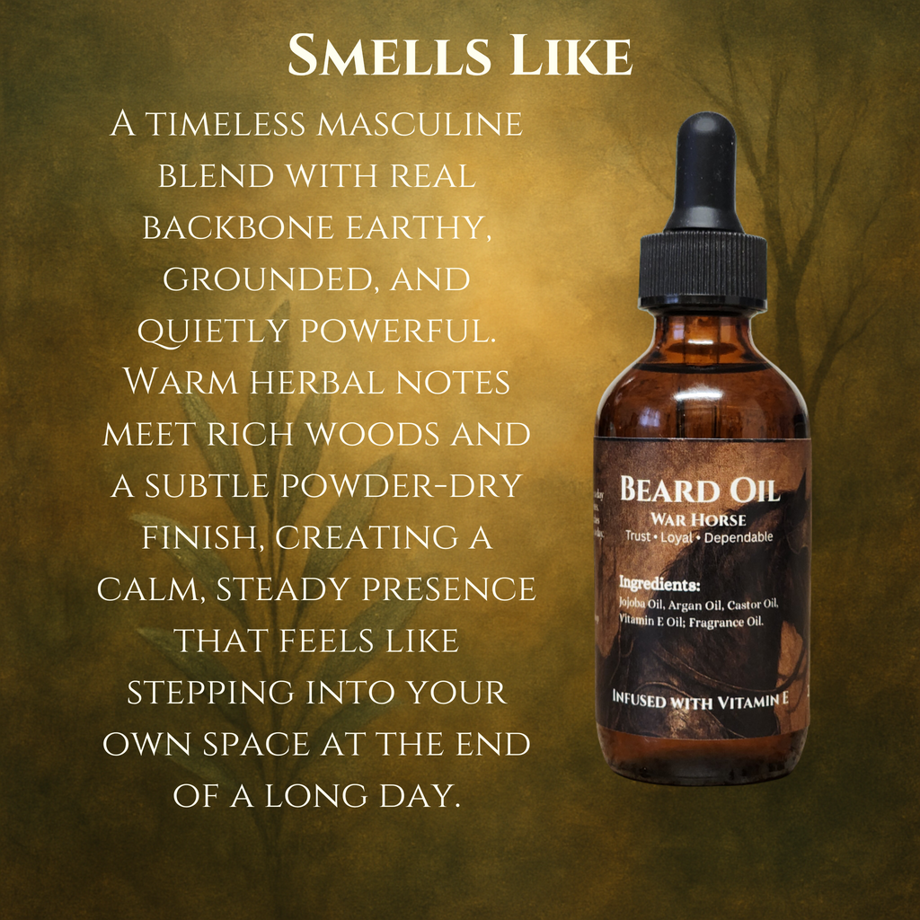 War Horse Beard Oil — Vitamin E Enriched